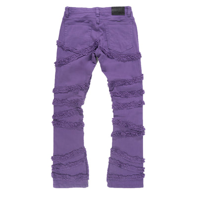 F1705 Leon 36" Stack Jeans - Purple