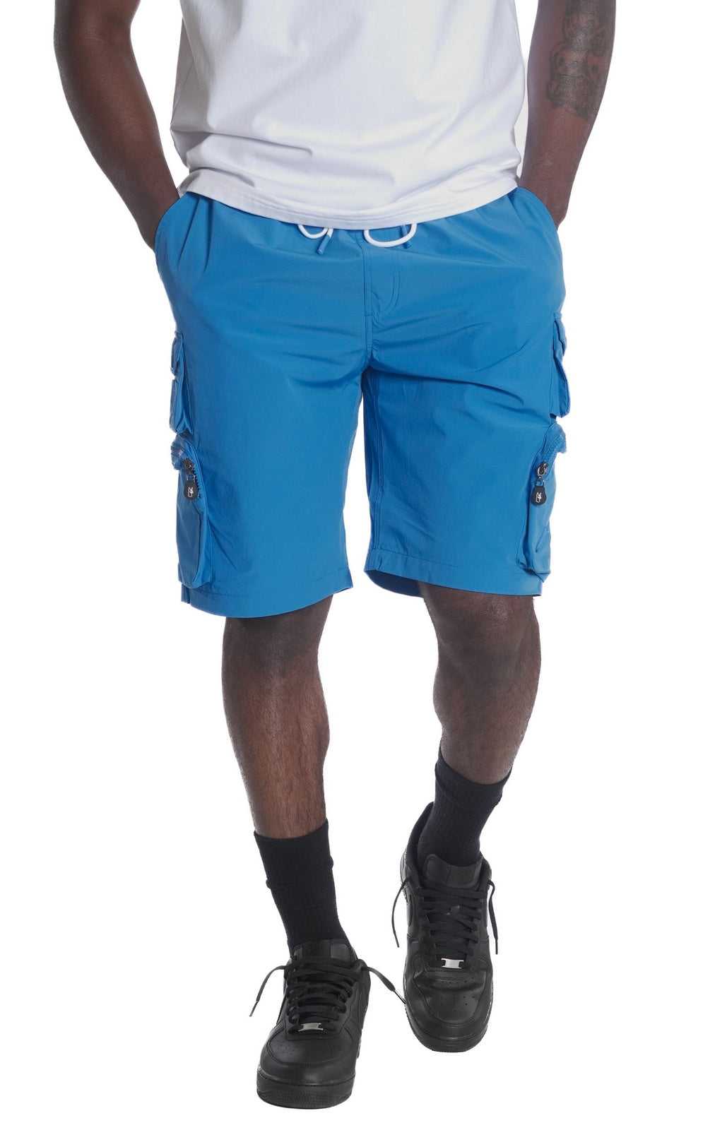 M633 Colton Nylon Spandex Cargo Shorts - Royal (OLD)