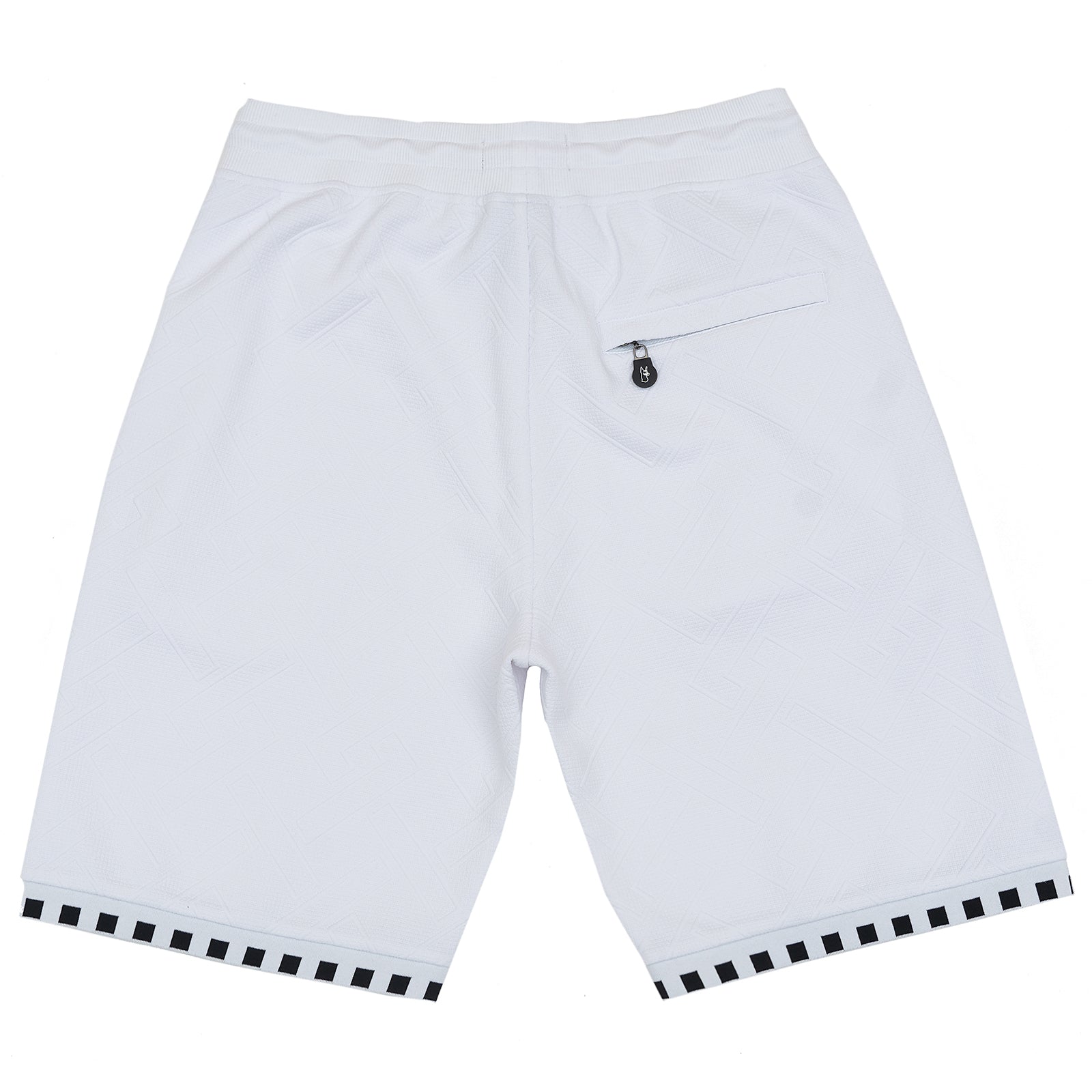 M963 Bianchi Jacquard Shorts - White
