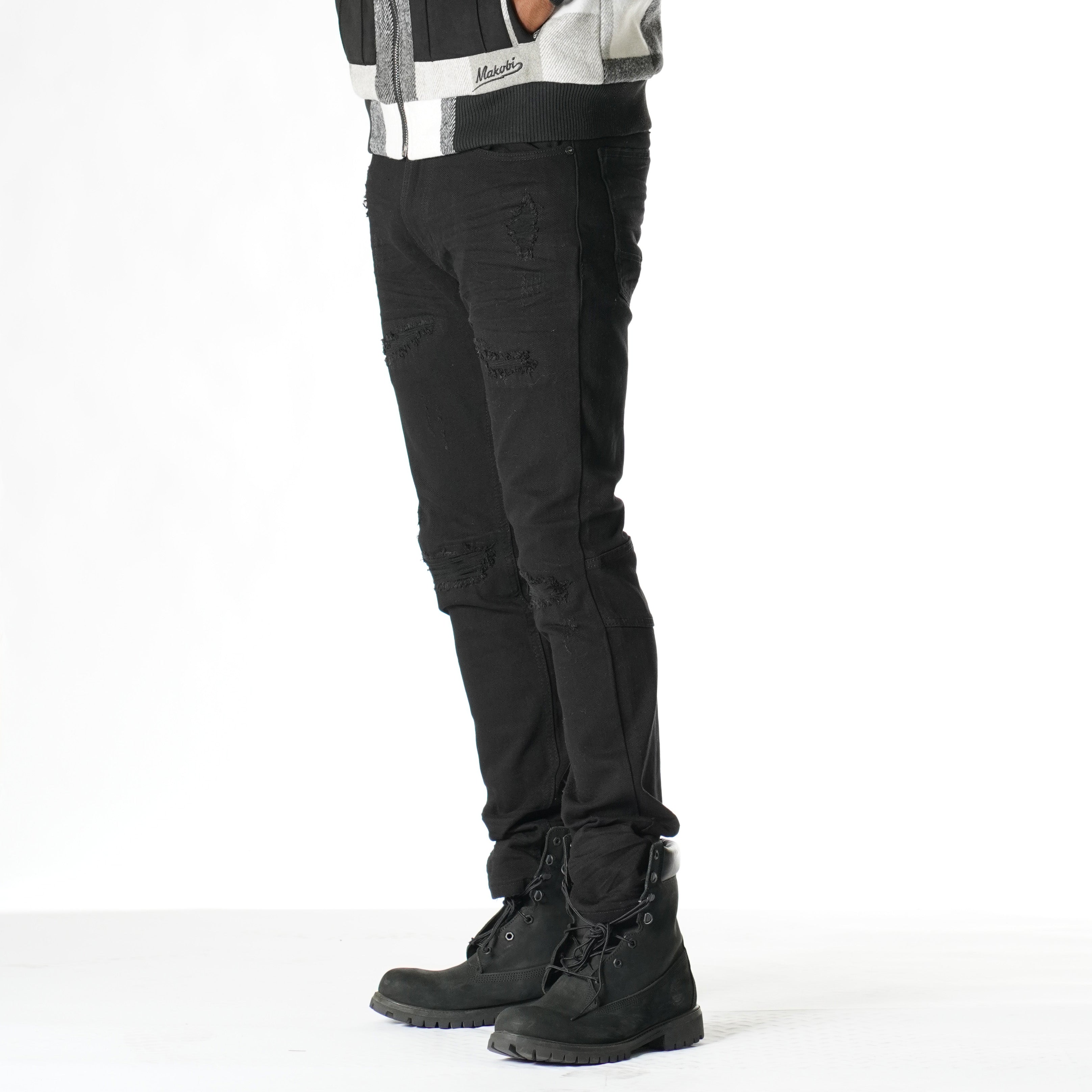 M1911 Rona Shredded Jeans - Black
