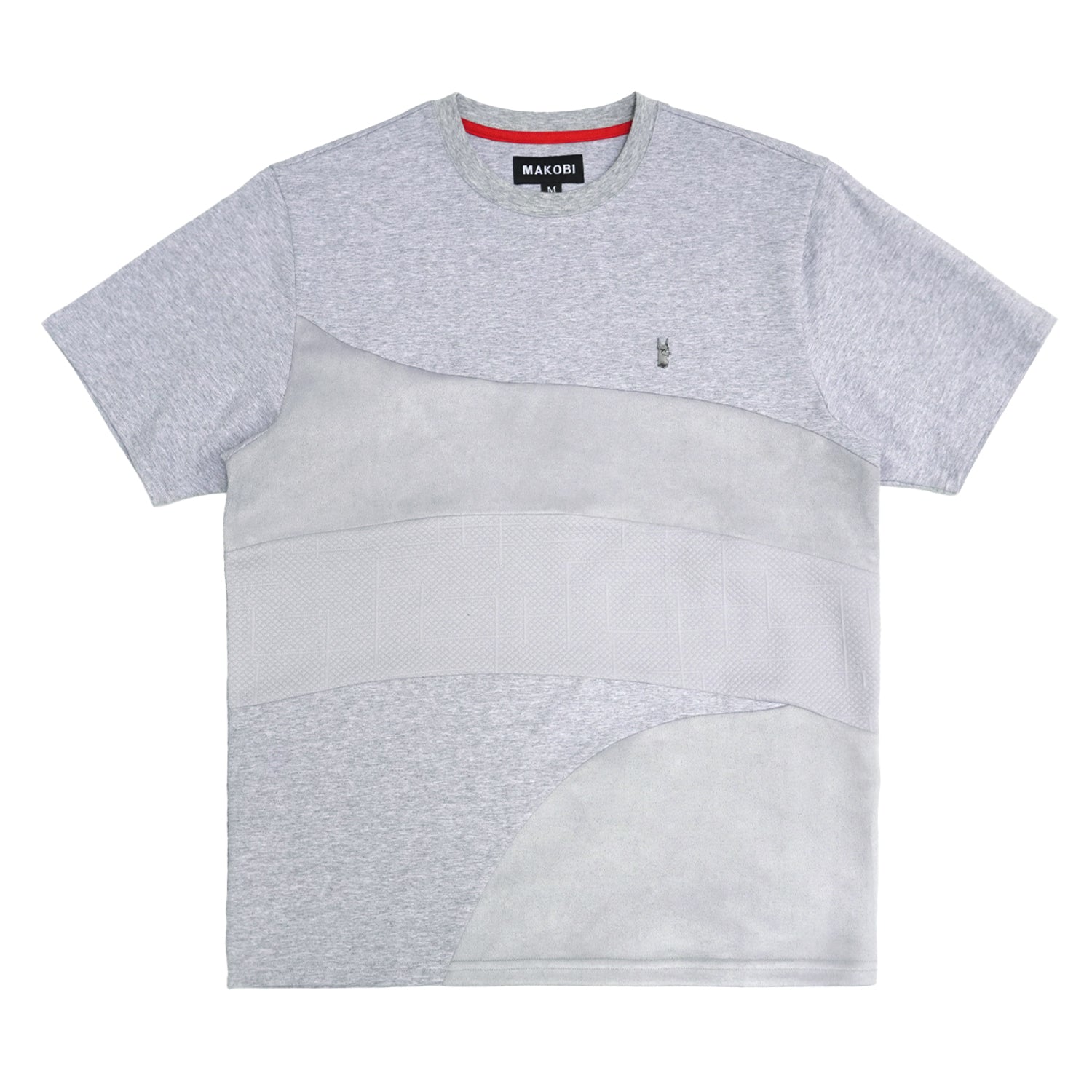 M277 Makobi Layered Jacquard Tee - Gray