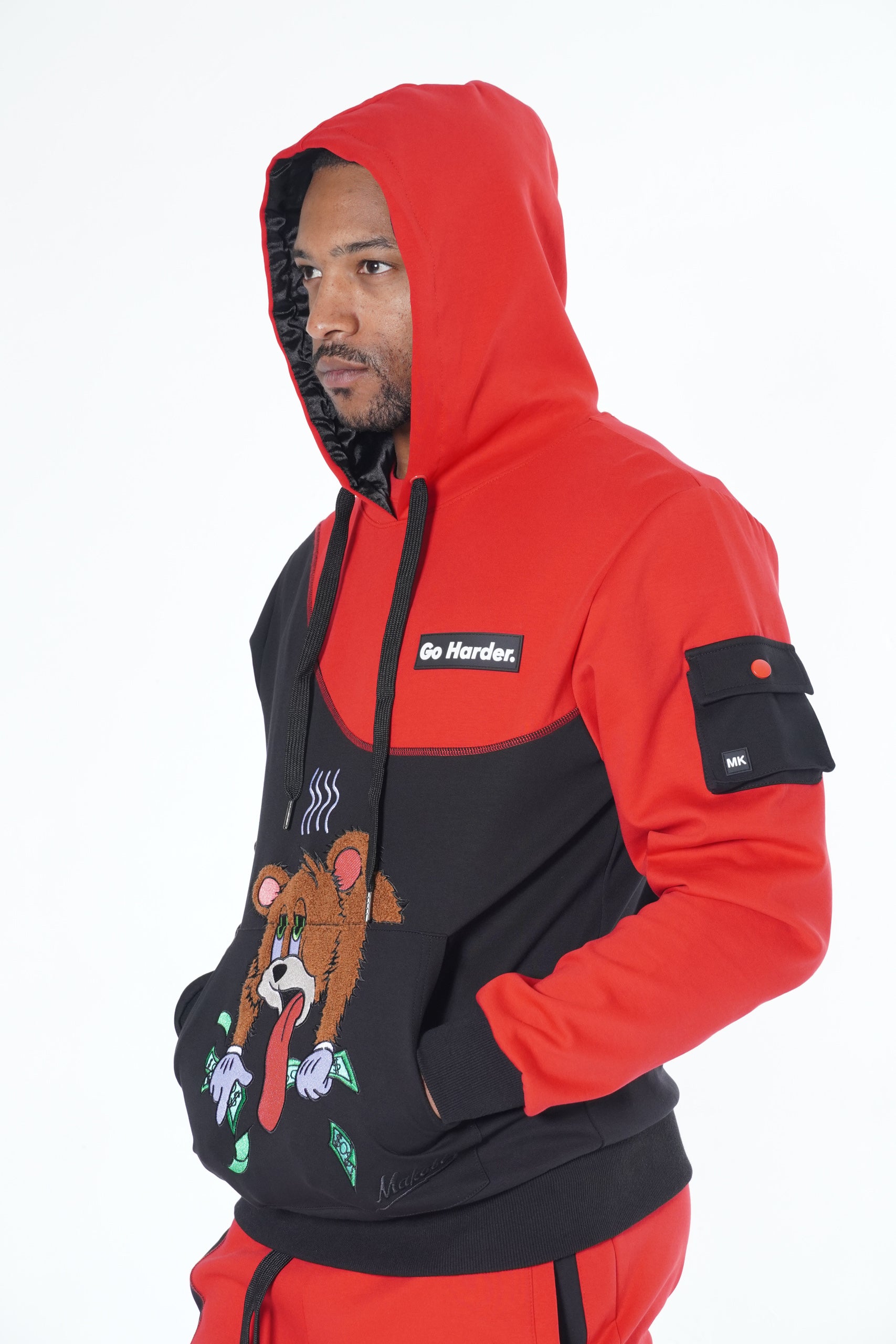 M3510 Go Harder Hoodie - Red