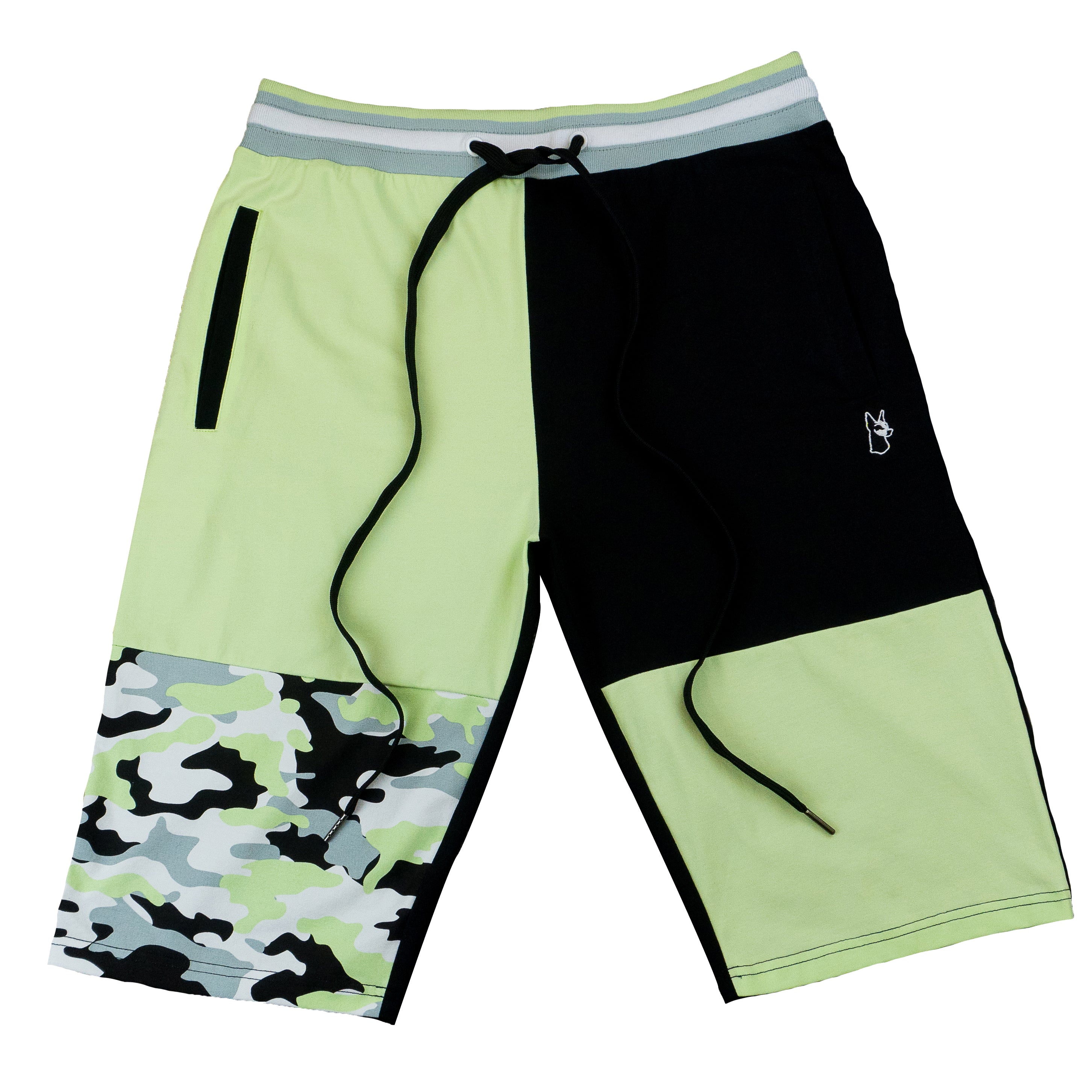 M580s Makobi Camo Contrast Shorts - Black