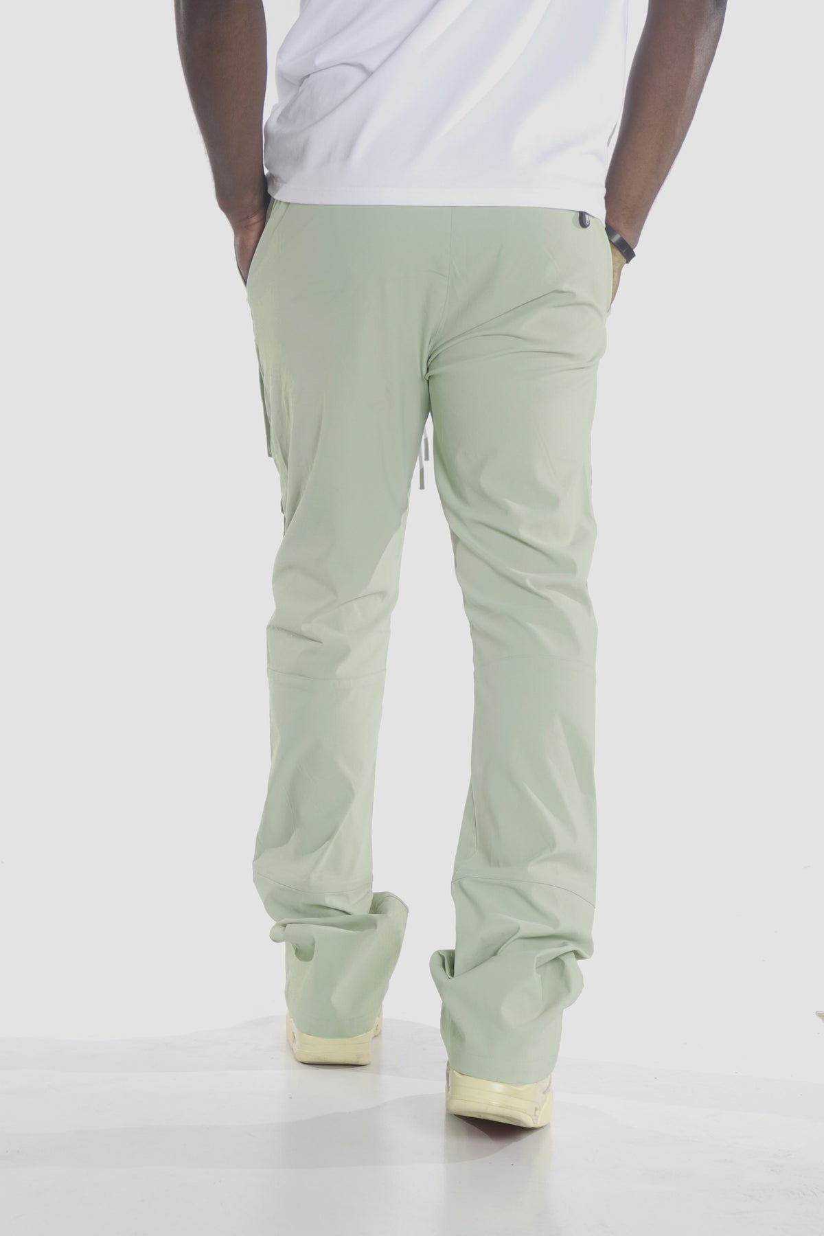 M1633 Colton 34" Stack Nylon/Spandex  Sweat Pants - Light Olive