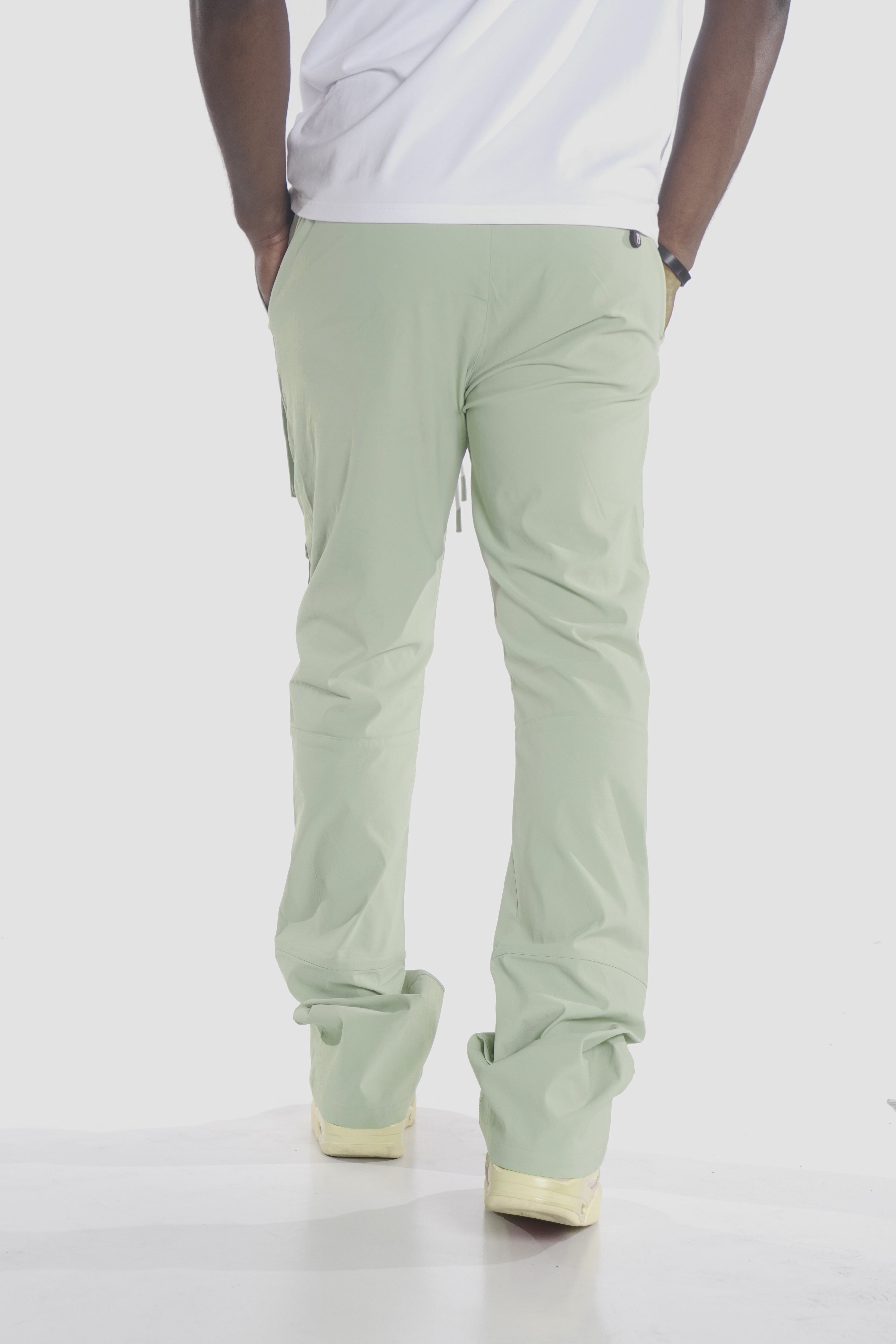 M1633 Colton 34" Stack Nylon/Spandex  Sweat Pants - Light Olive