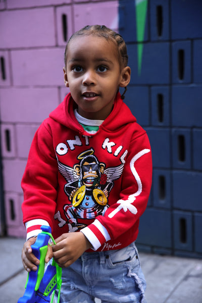 B4250 Makobi KIDS Vibe Hoody - Red