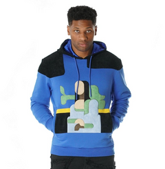 F5755 MonaLisa Corduroy Hoodie - Royal