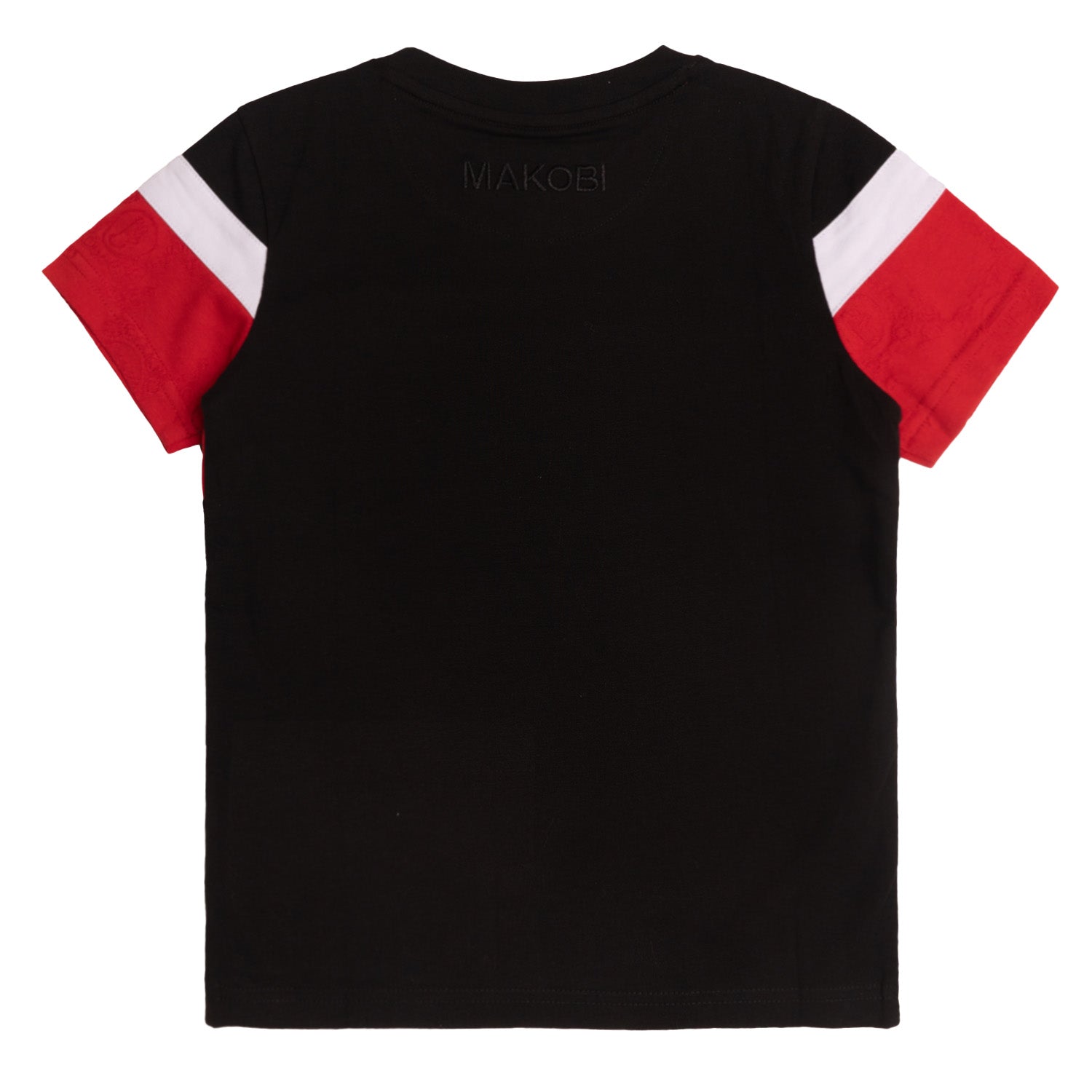 Makobi B141 Makobi Monogram KidsTee in Black, view 4