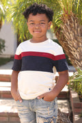 Makobi B141 Makobi Monogram KidsTee- Natural