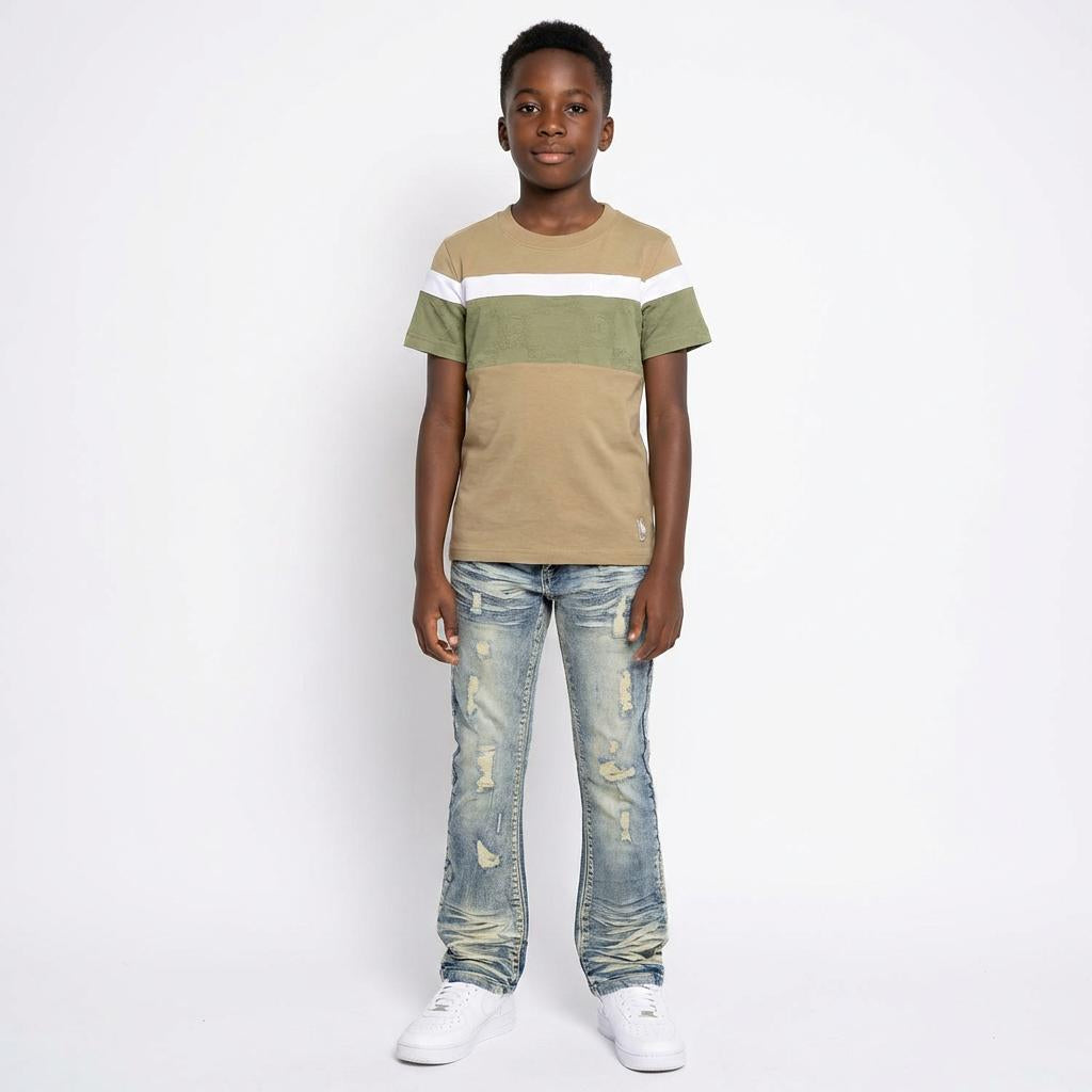 B1979 Jacob Stacked Jeans Kids -Dirt