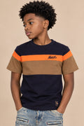 B141 Makobi Monogram KidsTee- Navy