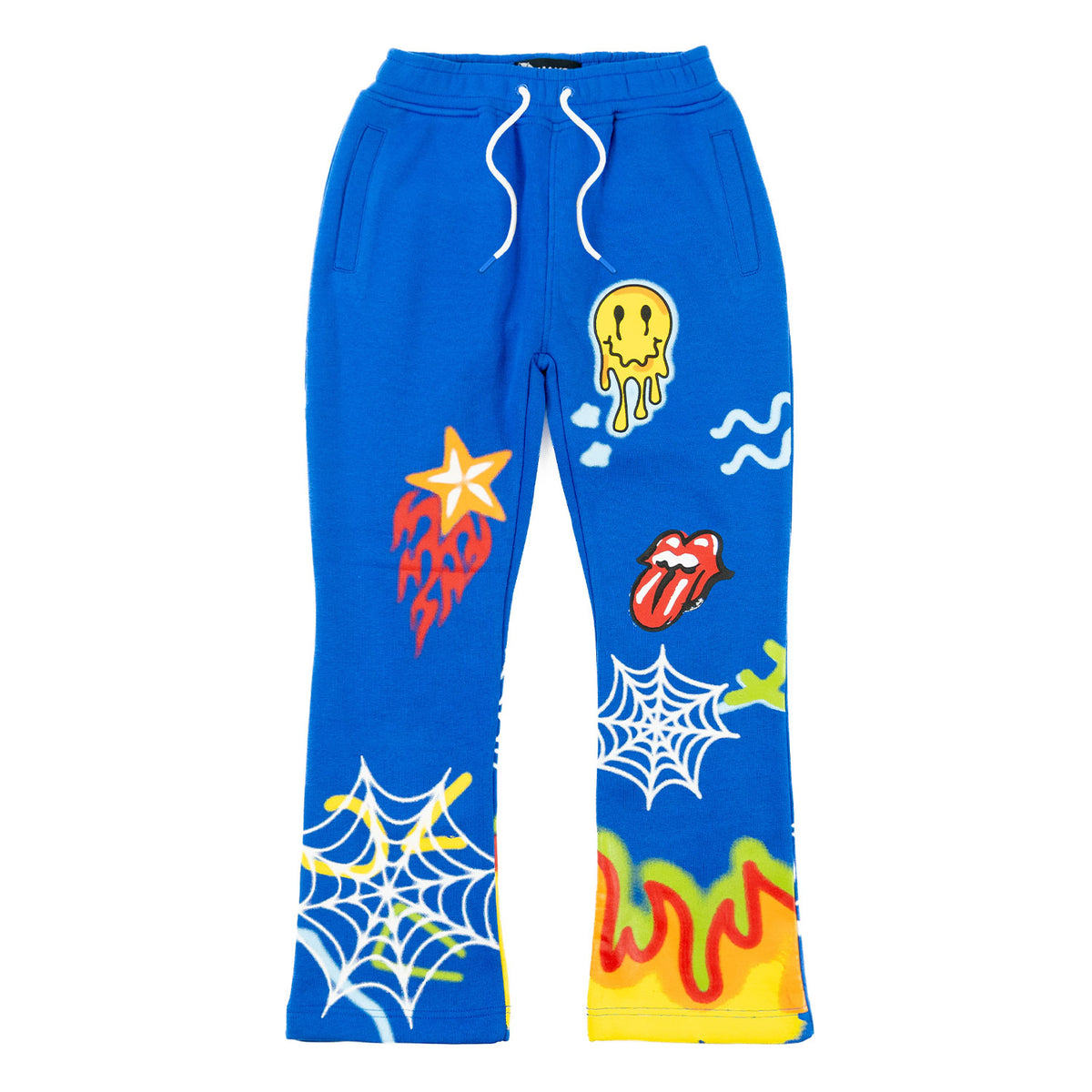 B4525 - Makobi KIDS Graffiti Stacked Fleece Set - Royal