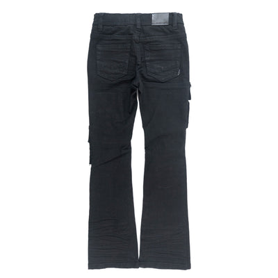 B1968 "KIDS" Cesare Stacked Jeans - Black