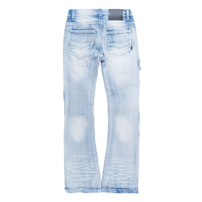 B1968 "KIDS" Cesare Stacked Jeans - Light Wash