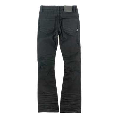 B1979 MAKOBI KIDS Jacob Stacked Jeans - Black