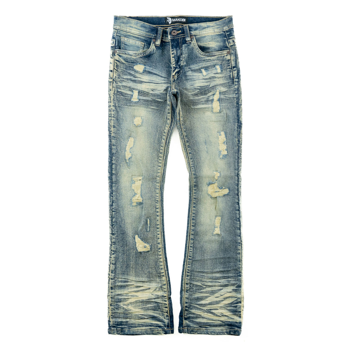 B1979 Jacob Stacked Jeans Kids -Dirt