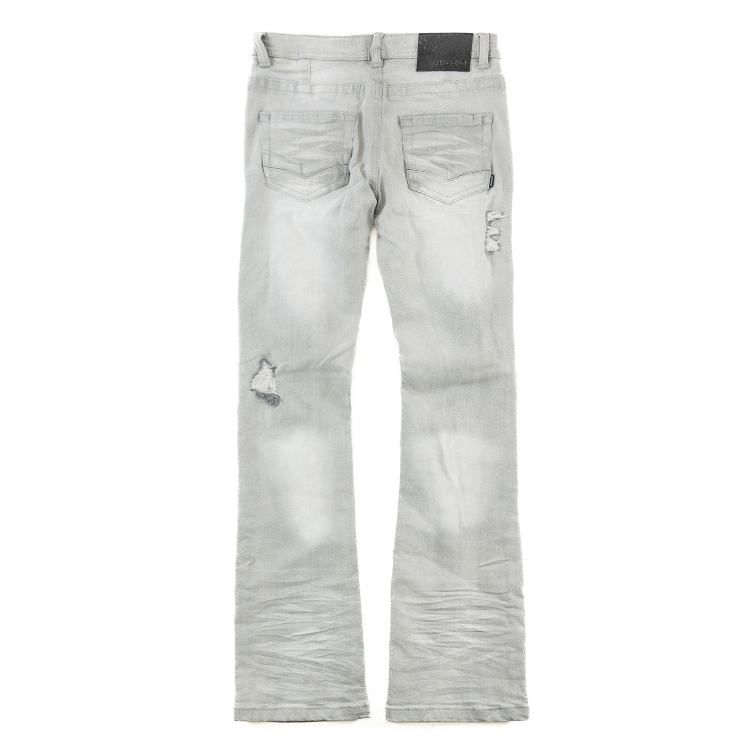 B1979 MAKOBI KIDS Jacob Stacked Jeans - Gray