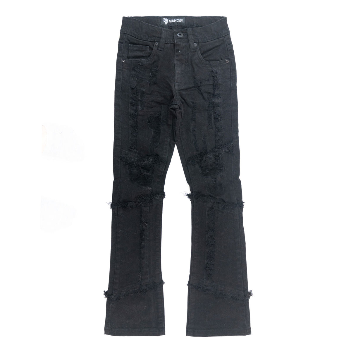 B1997 Gianno KIDS Stacked Jeans - Black