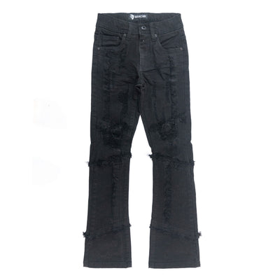 B1997 Gianno KIDS Stacked Jeans - Black