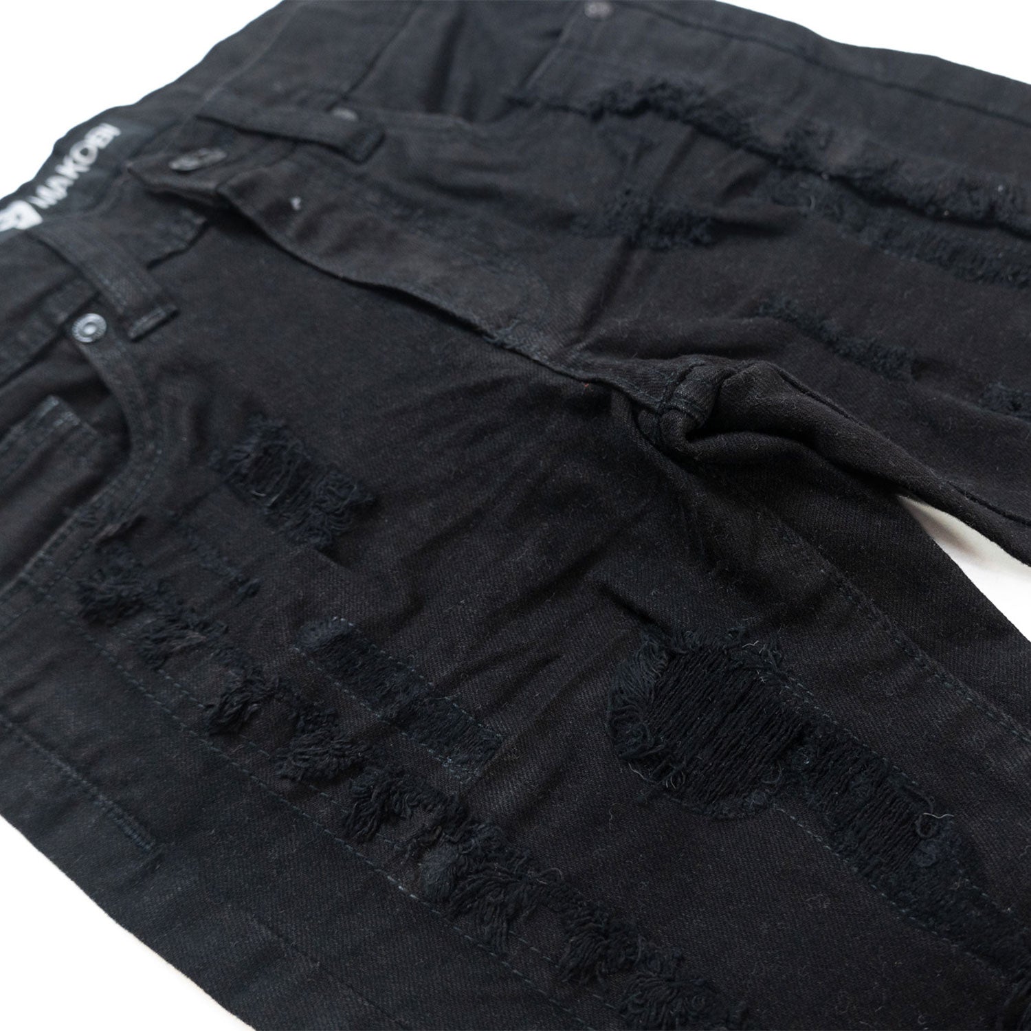 B1997 Gianno KIDS Stacked Jeans - Black