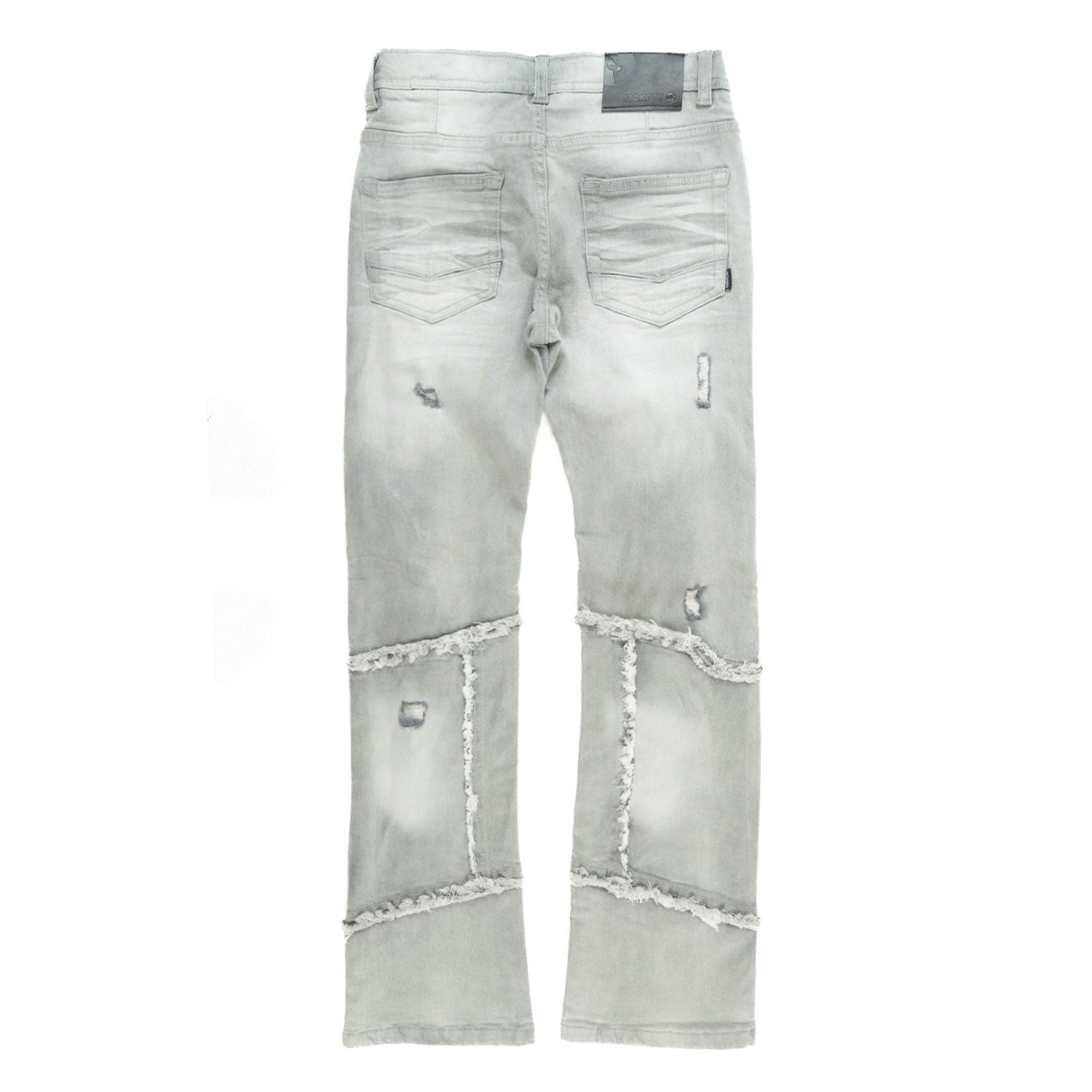 B1997 Gianno KIDS Stacked Jeans - Gray