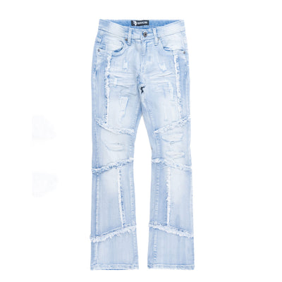 B1997 Gianno KIDS Stacked Jeans - Ice Wash