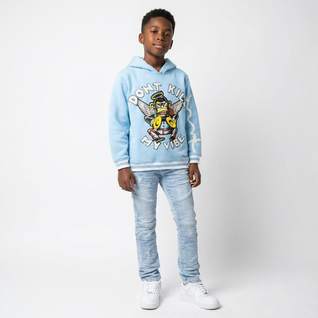 B4250 Makobi KIDS Vibe Hoody - Blue