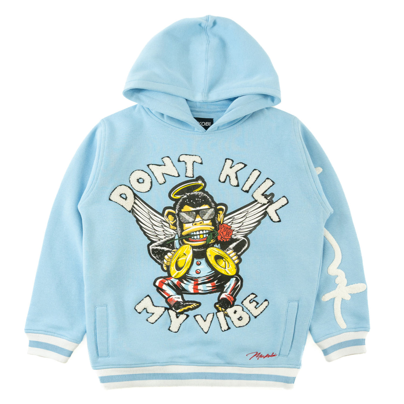 B4250 Makobi KIDS Vibe Hoody - Blue