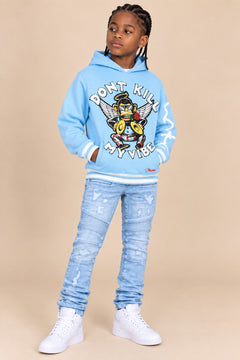 B4250 Makobi KIDS Vibe Hoody - Blue