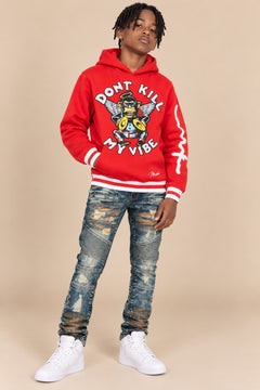 B4250 Makobi KIDS Vibe Hoody - Red