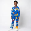 B4525 - Makobi KIDS Graffiti Stacked Fleece Set - Royal