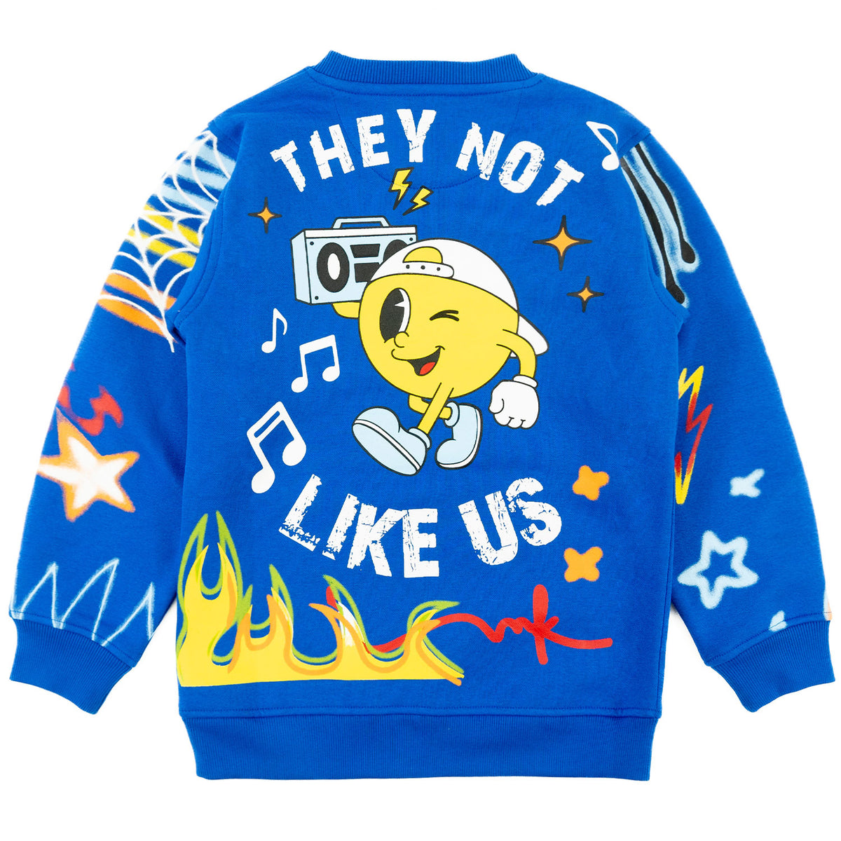 B4525 - Makobi KIDS Graffiti Stacked Fleece Set - Royal