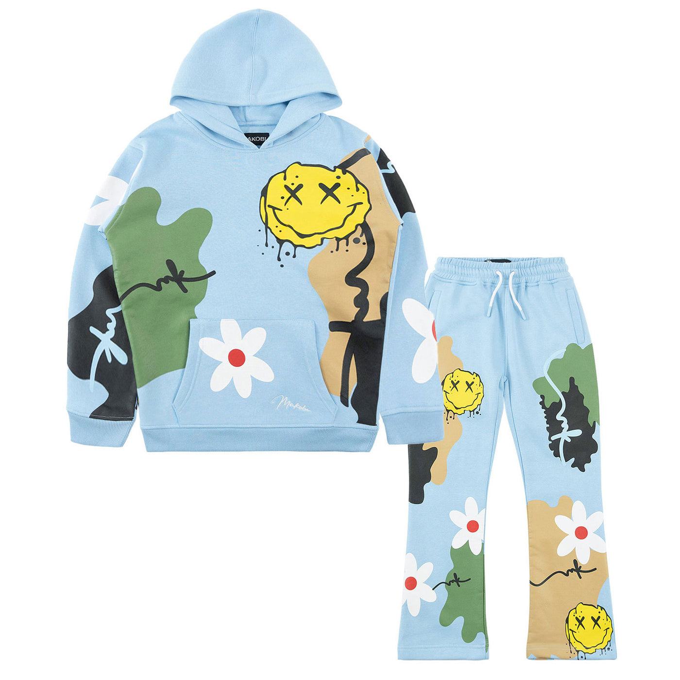 B4545 Makobi Kids Emoji  Set - Blue