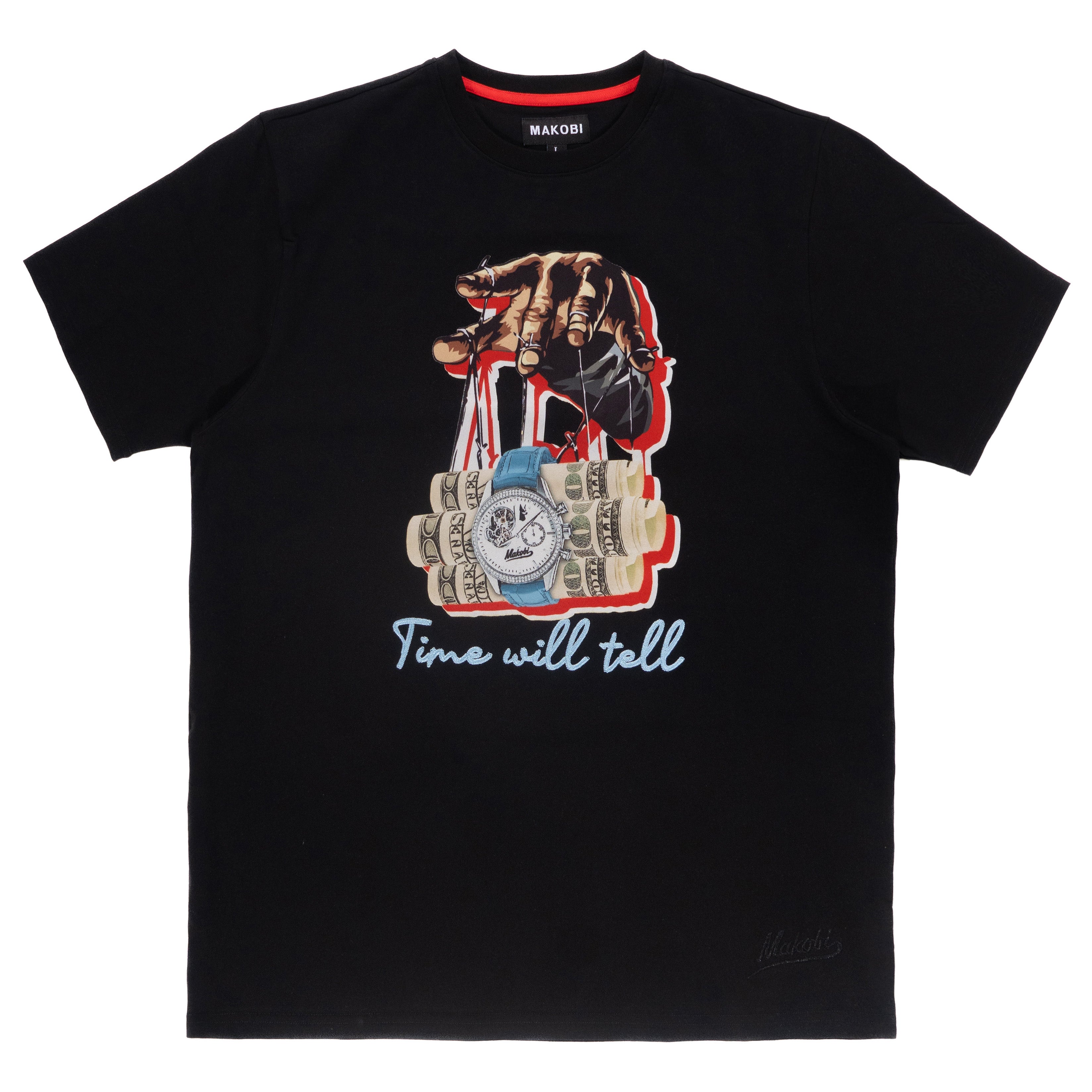 M329 Time Will Tell Tee - Black