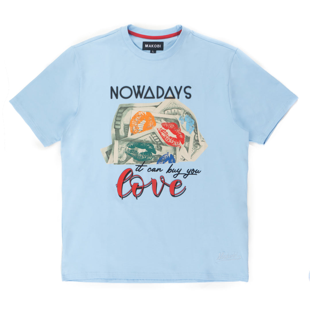 M336 Lipstick On Money Tee - Blue