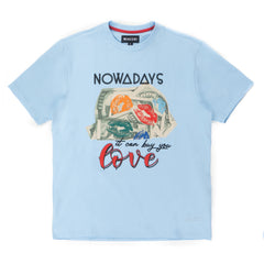 M336 Lipstick On Money Tee - Blue