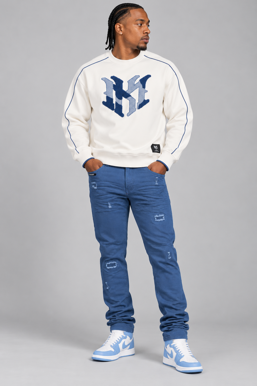M4112 Mancini MK Crewneck - Natural