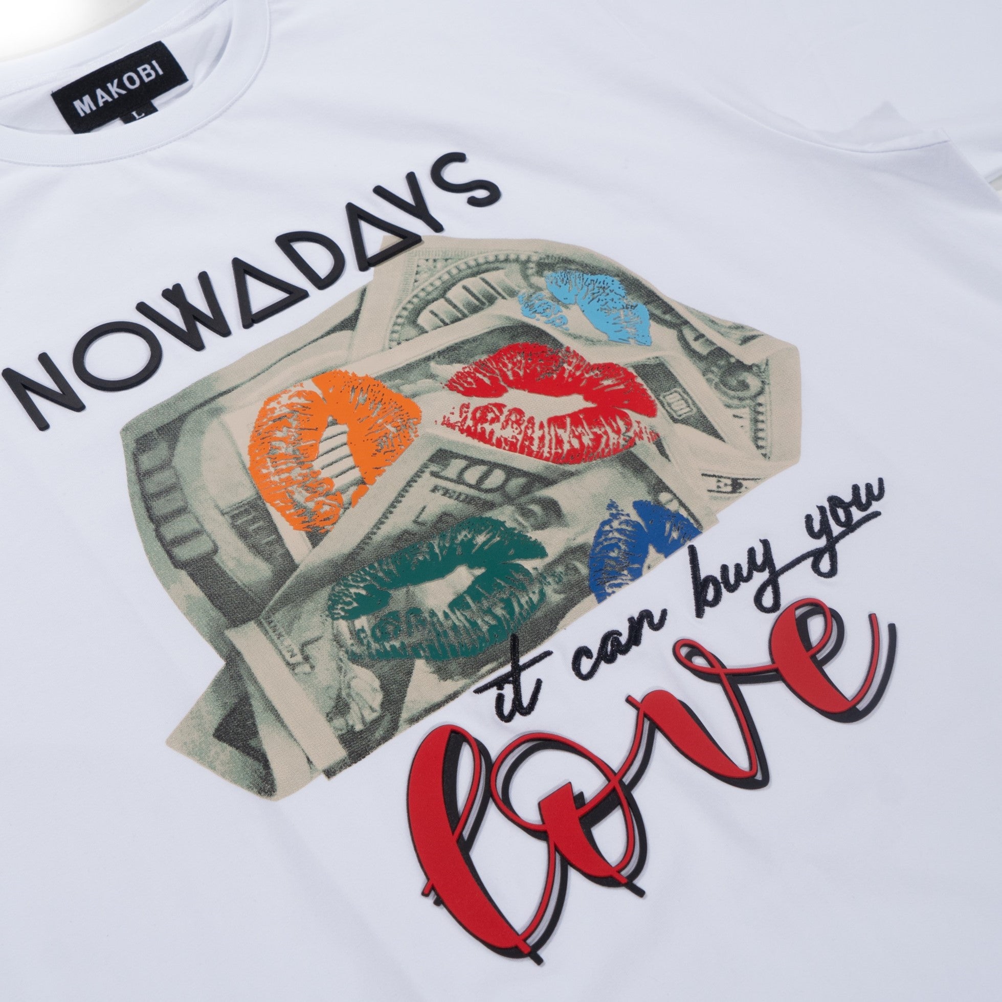 M336 Lipstick On Money Tee - سفید 