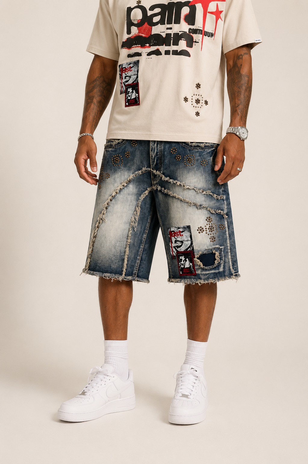 M471 Pain Oversized Tee  - Khaki (NOT SOLD SEPARATELY - Add 671 Shorts to your Cart)