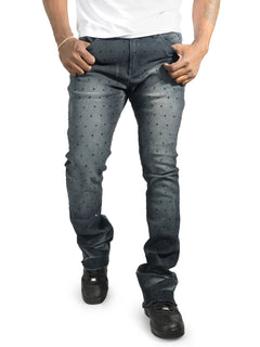 F1746 Amoto Stacked Pants - Black