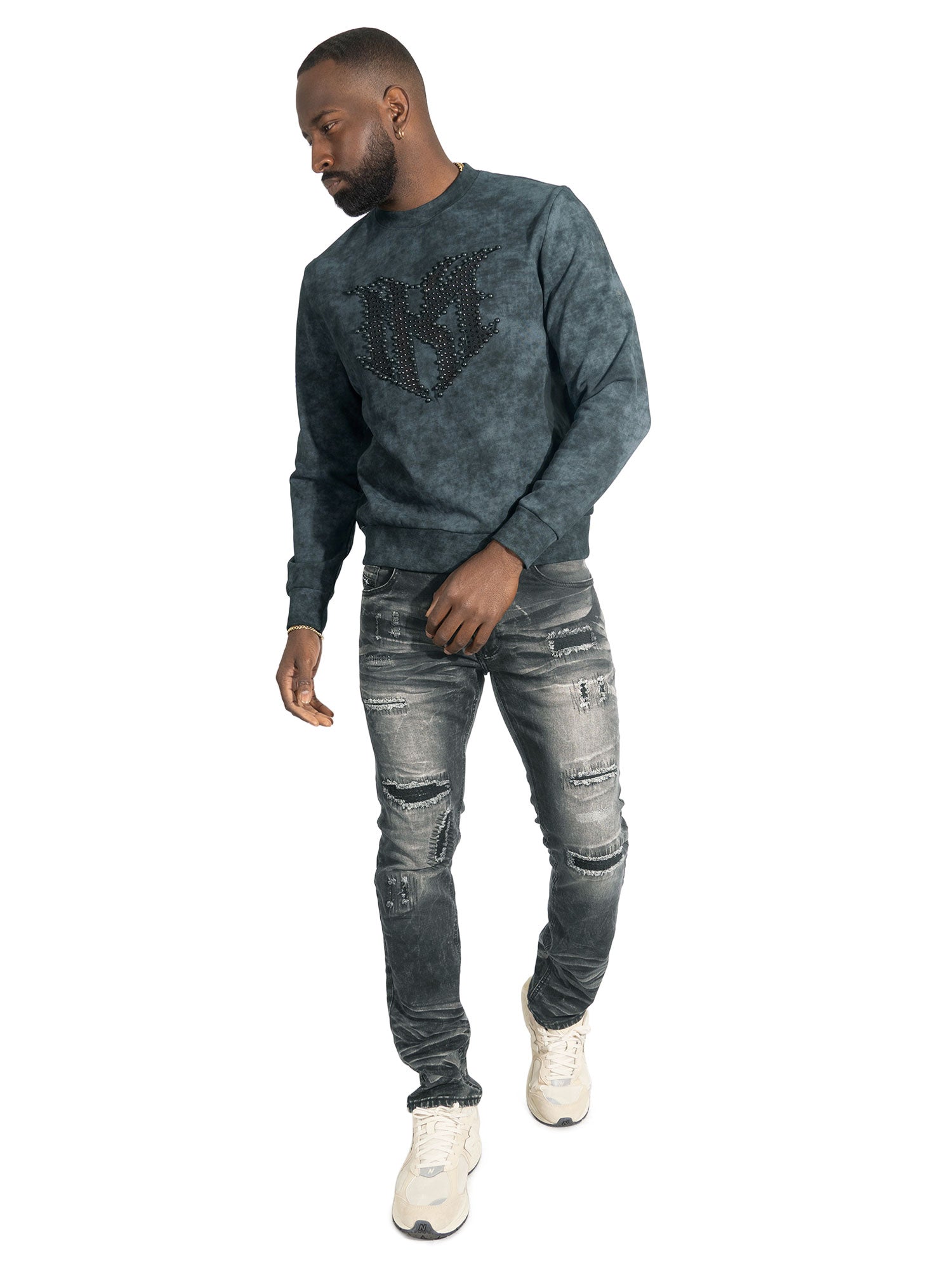 M4241 Lorenzino Crewneck - Black