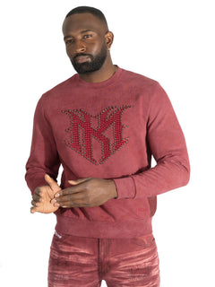 M4241 Lorenzino Crewneck - Burgundy