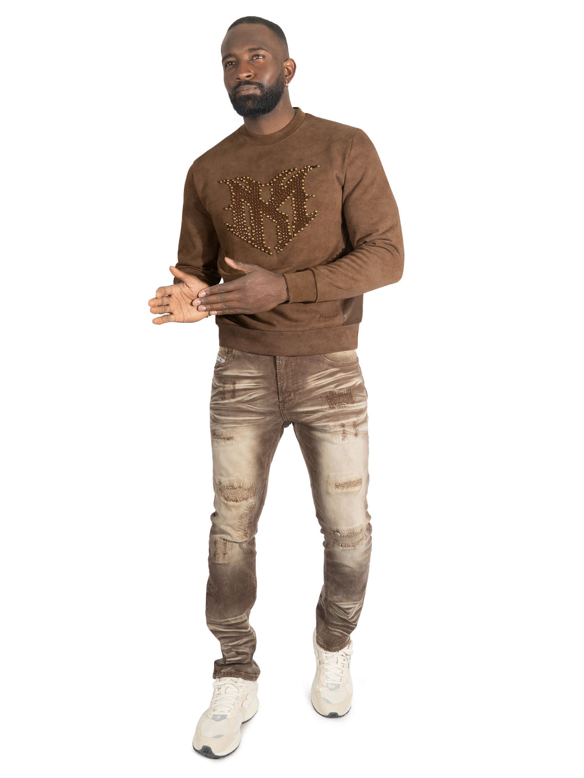M4241 Lorenzino Crewneck - Brown
