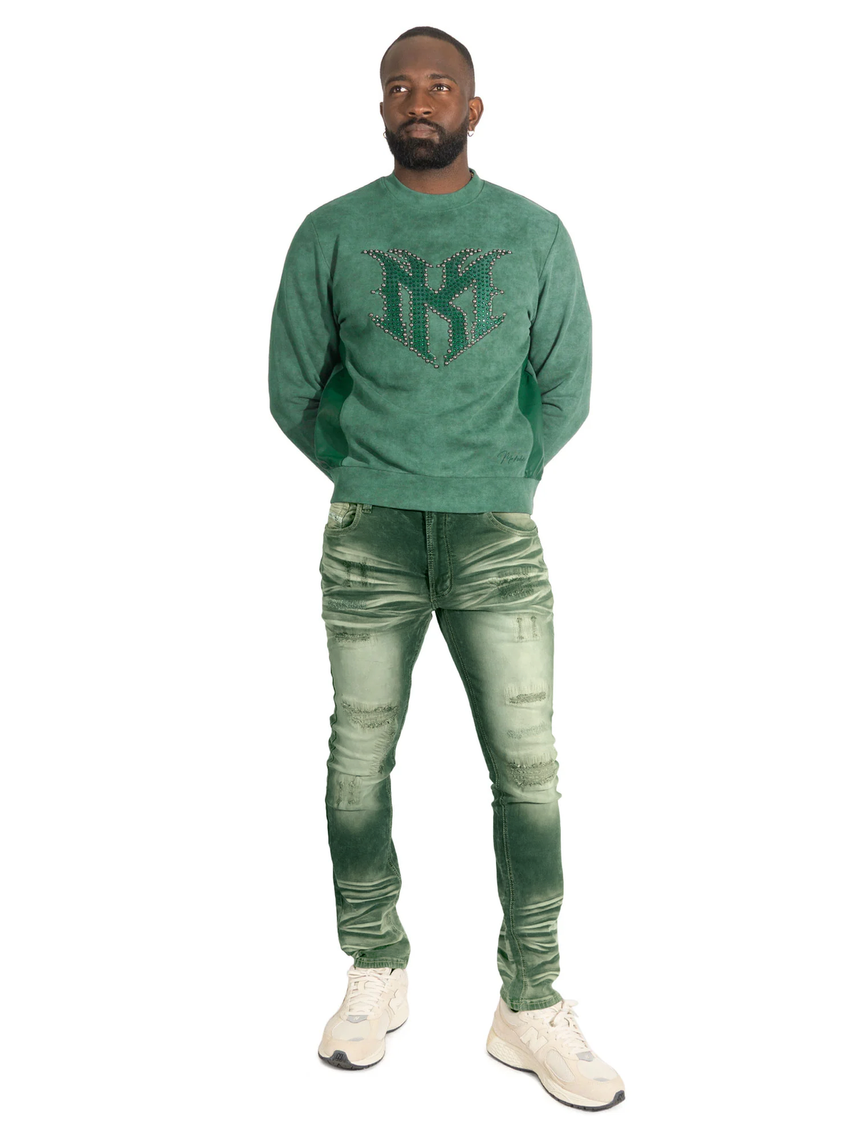 M4241 Lorenzino Crewneck - Green