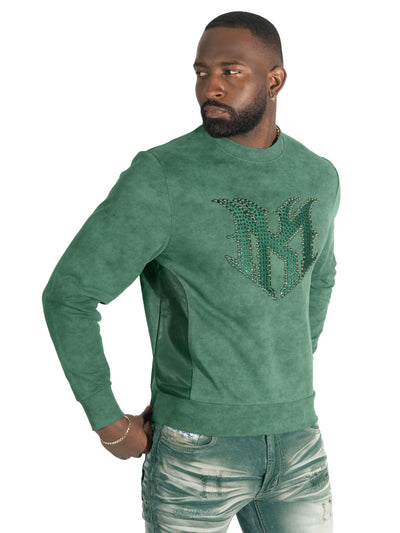 Sweatshirt | M4241 Lorenzino Crewneck - Green