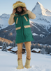 F7700 Apollo Long Quilted Jacket  - Green