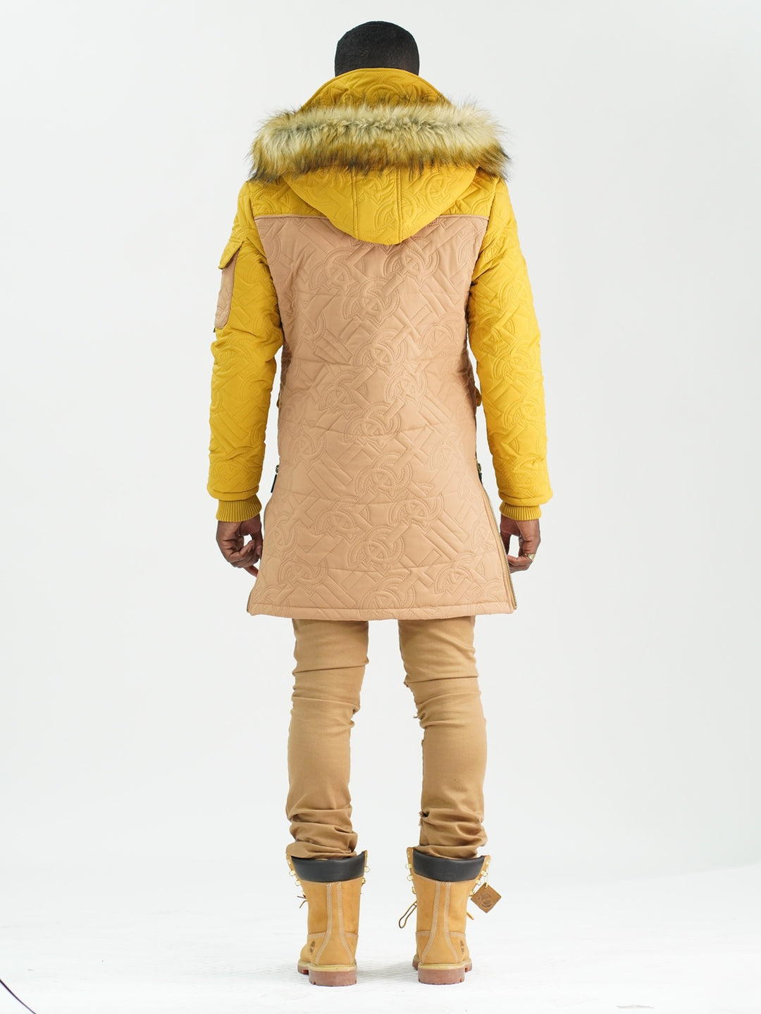 F7700 Apollo Long Quilted Jacket  - Khaki