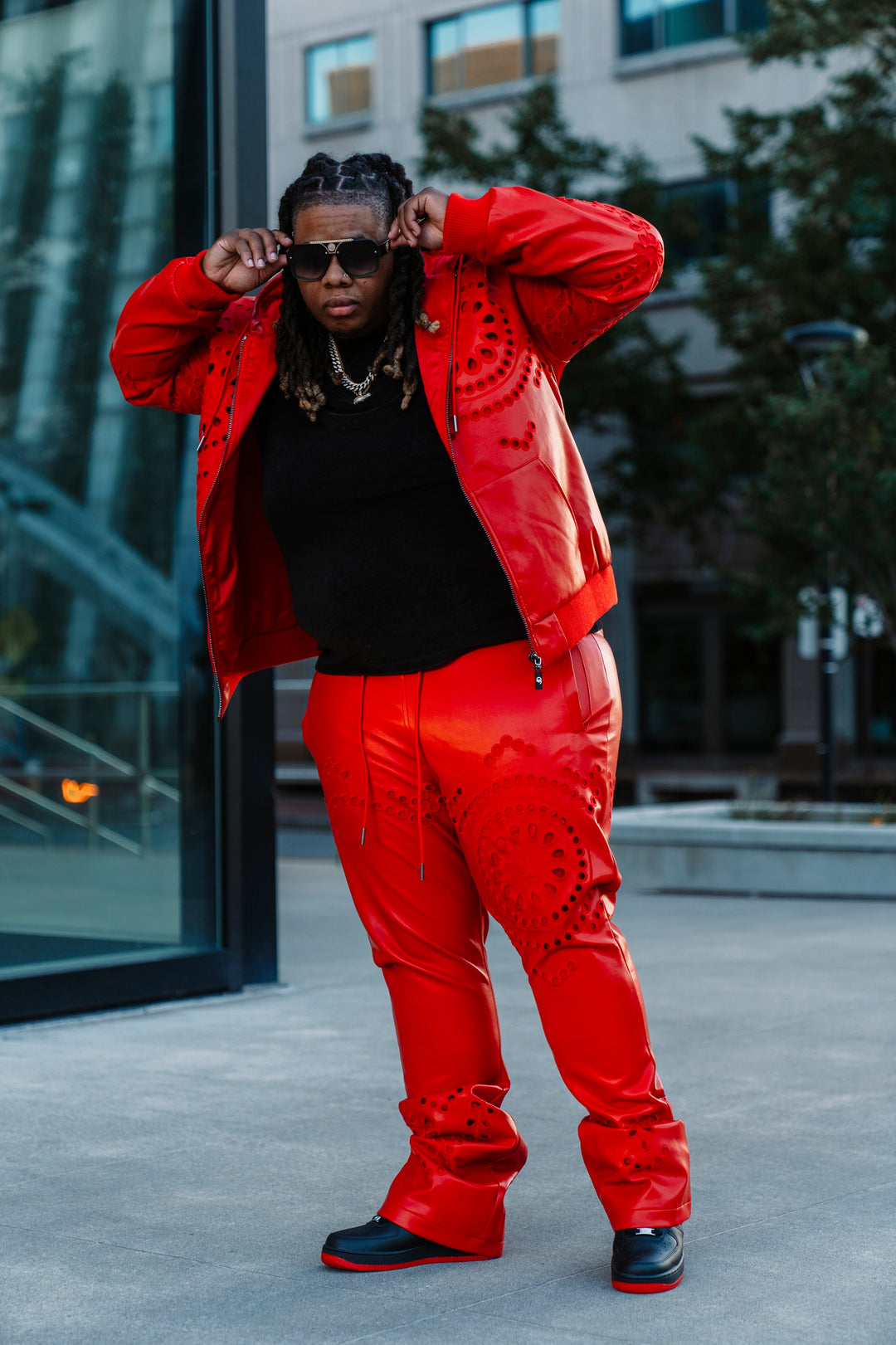 ست هودی تله و صحرایی F5725 - مشکی