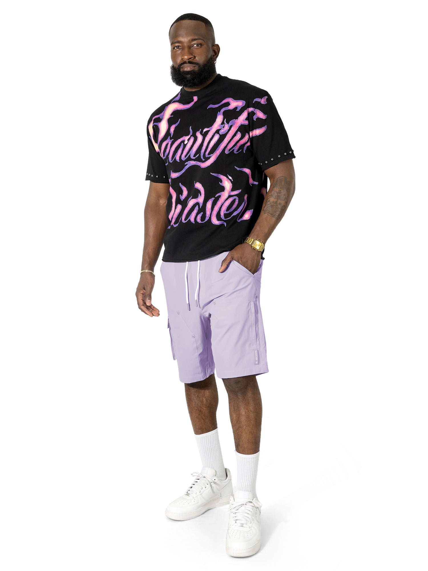 Jersey Shirt | M391 Beautiful Disaster Boxed Tee - Black