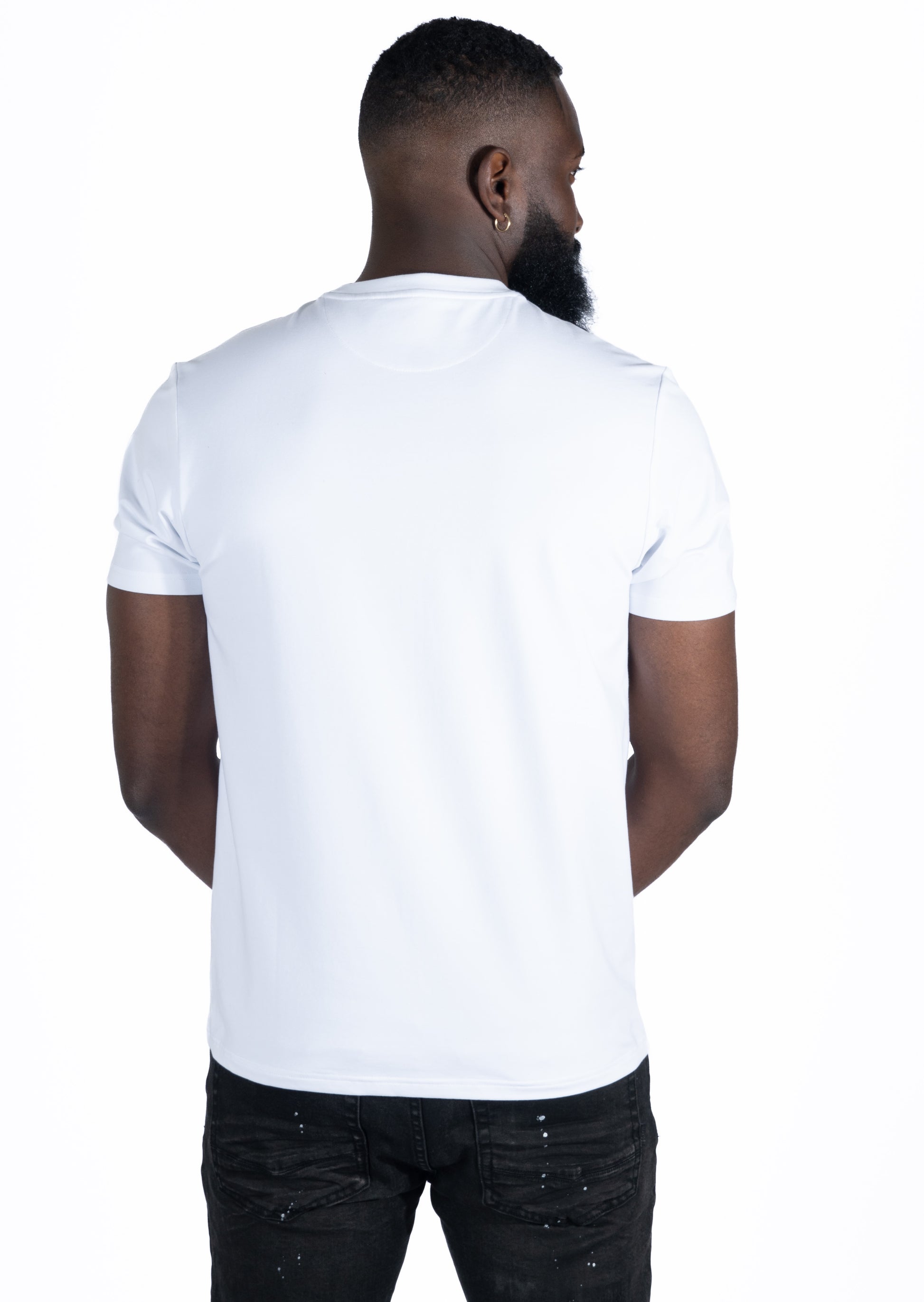 Makobi M311 Dober Tee in White, view 3
